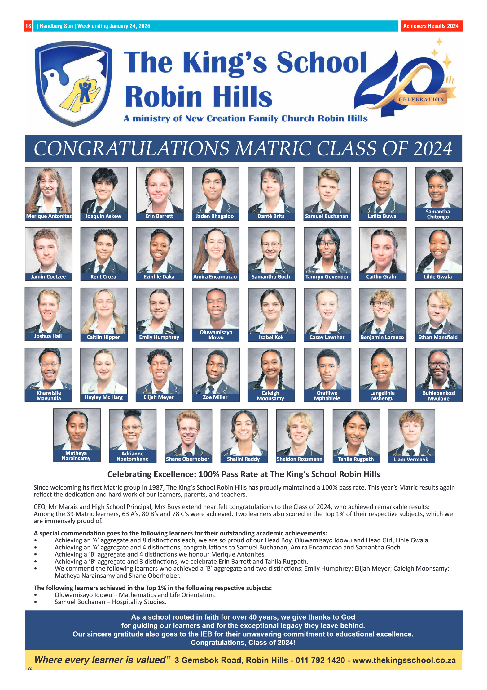 Randburg Sun 24 January 2025 page 18