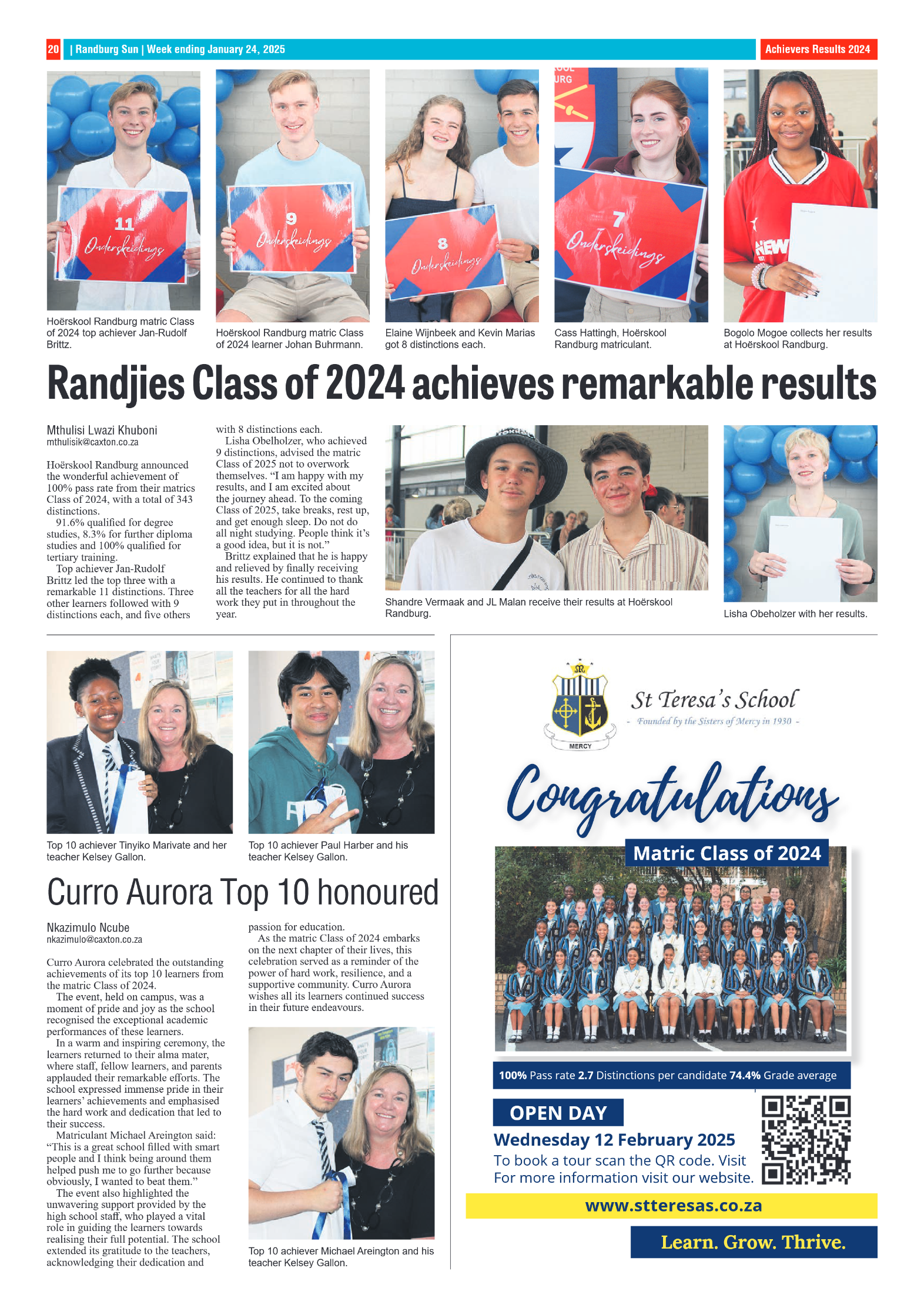 Randburg Sun 24 January 2025 page 20