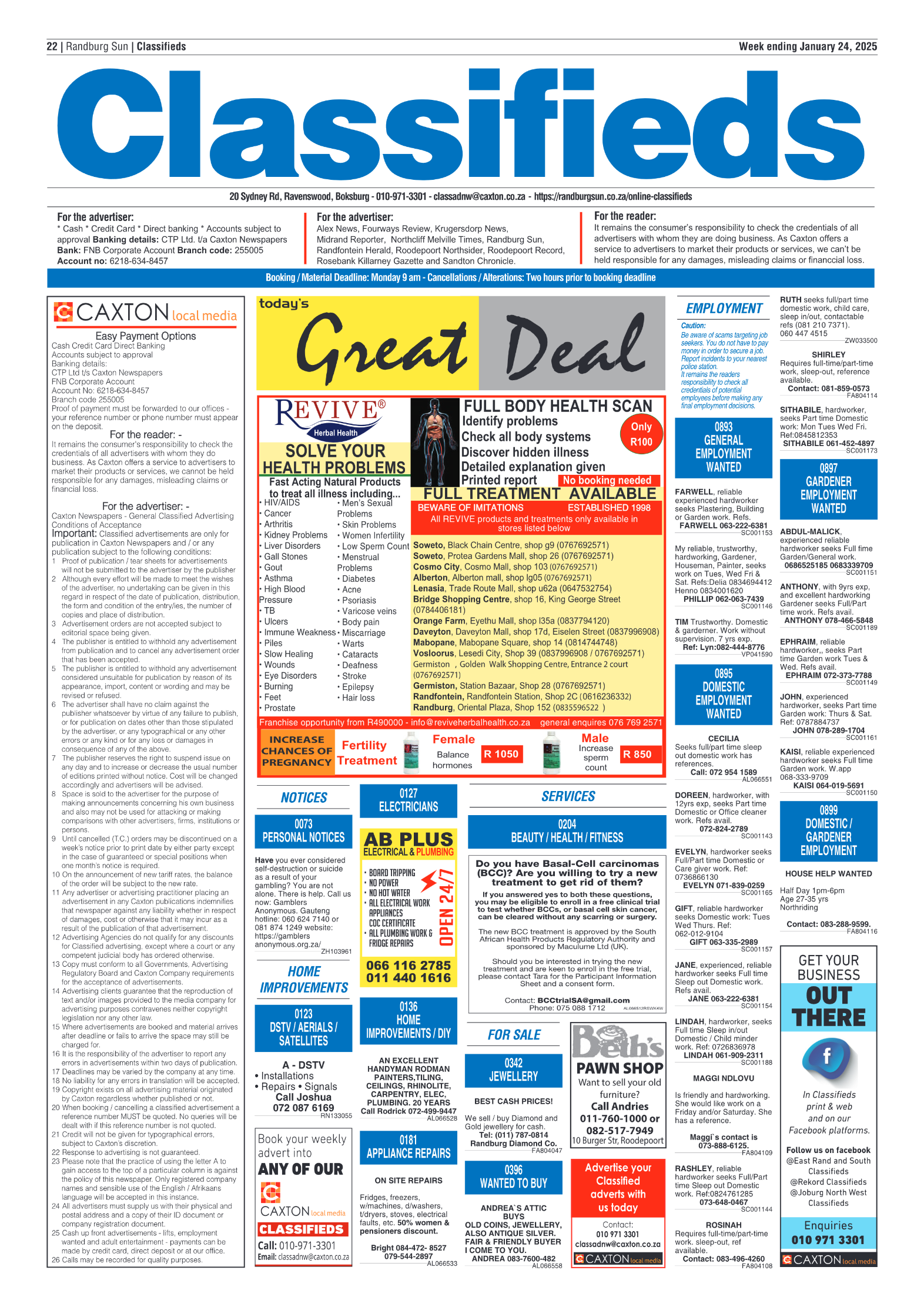 Randburg Sun 24 January 2025 page 22