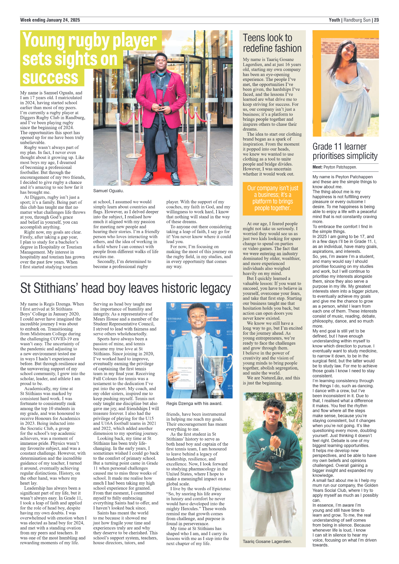 Randburg Sun 24 January 2025 page 23