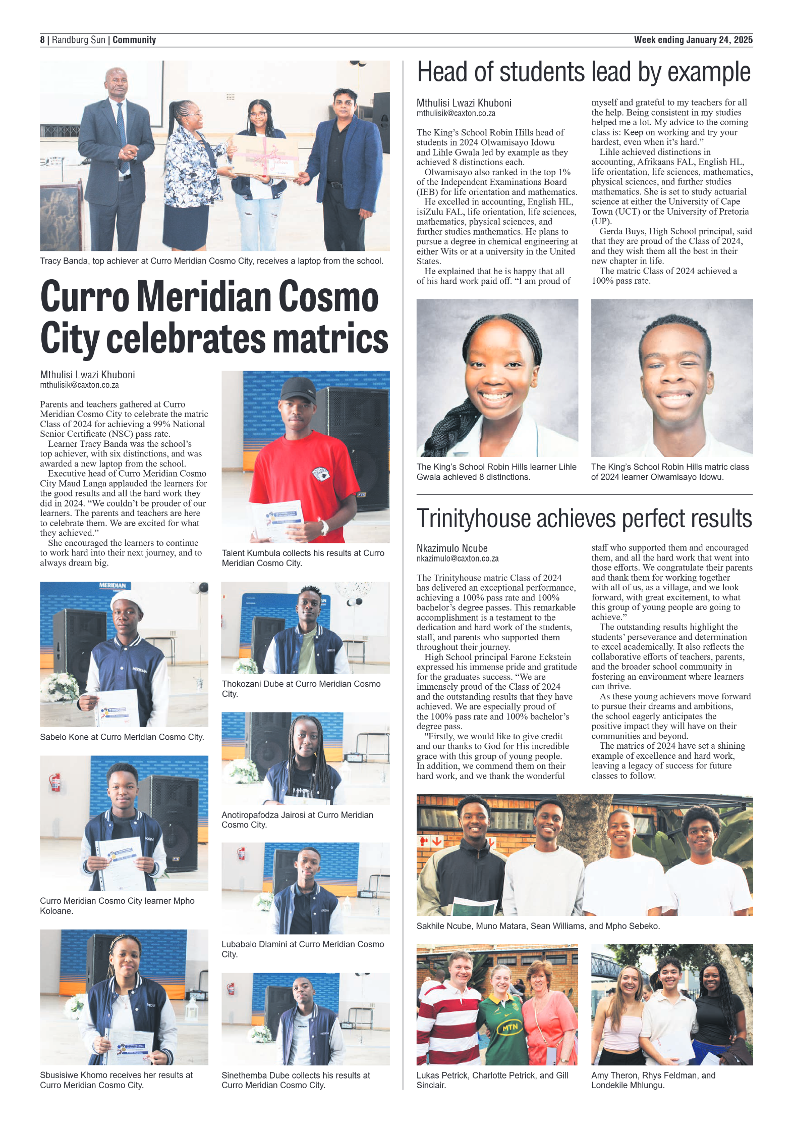 Randburg Sun 24 January 2025 page 8