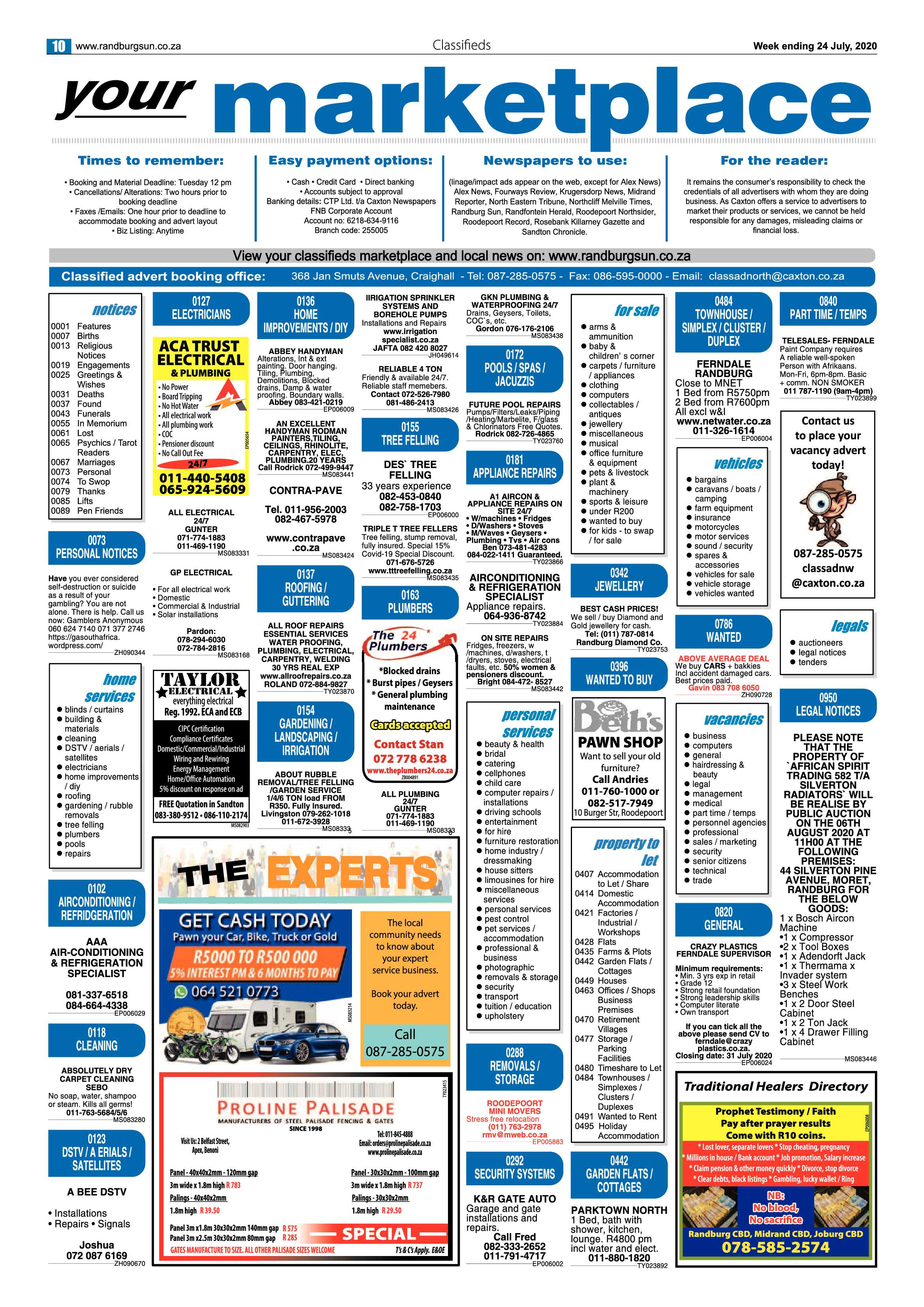 Randburg Sun 24 July 2020 page 10