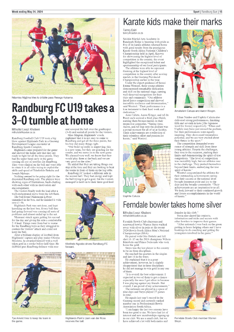 Randburg Sun 24 May 2024 page 15