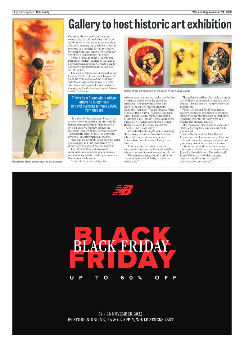 Randburg Sun 24 November 2023 page 14
