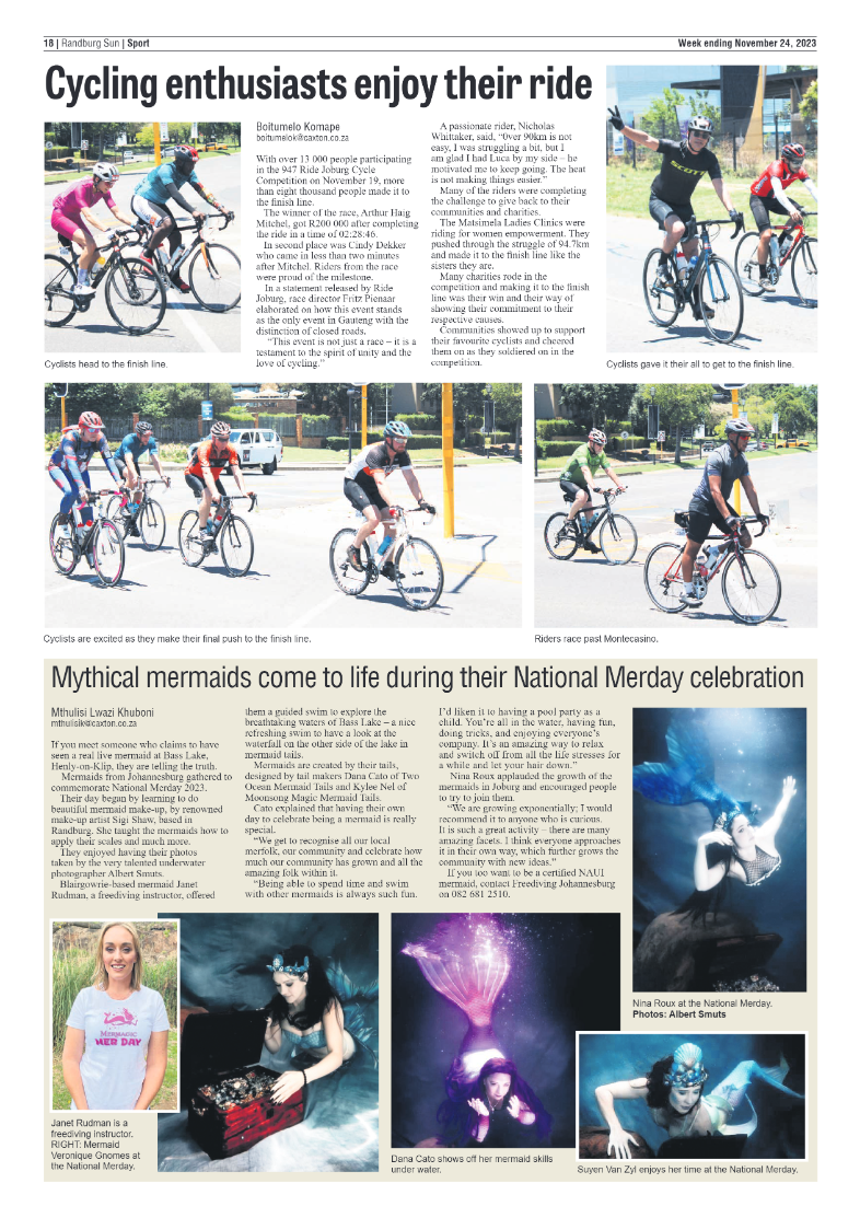 Randburg Sun 24 November 2023 page 18