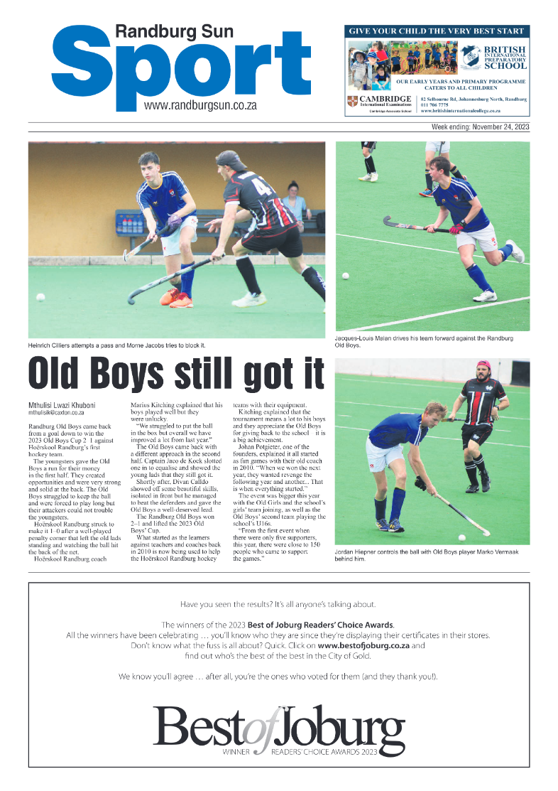 Randburg Sun 24 November 2023 page 20