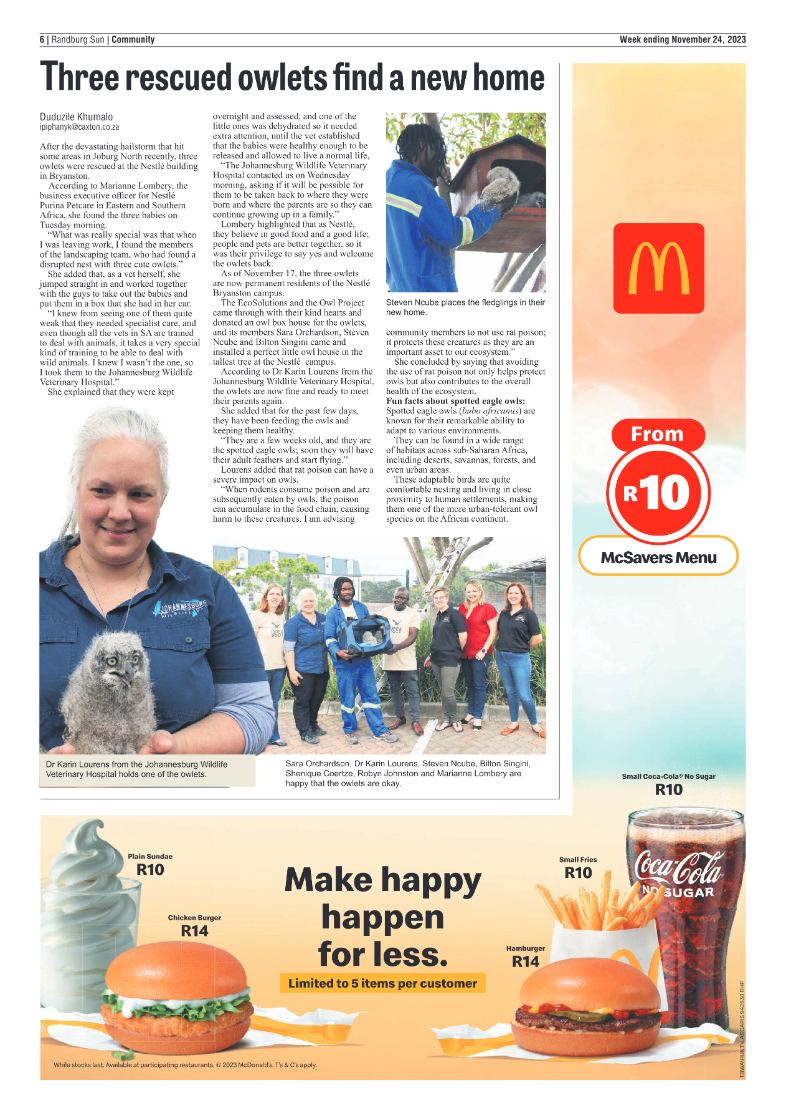 Randburg Sun 24 November 2023 page 6
