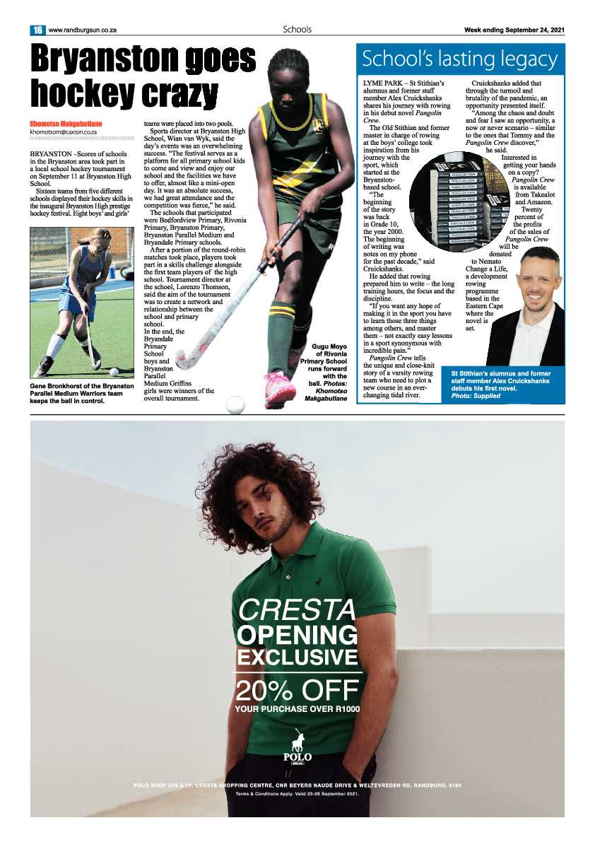 Randburg Sun 24 September 2021 page 16