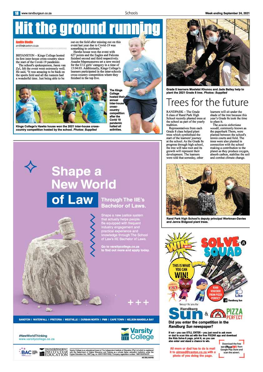 Randburg Sun 24 September 2021 page 18