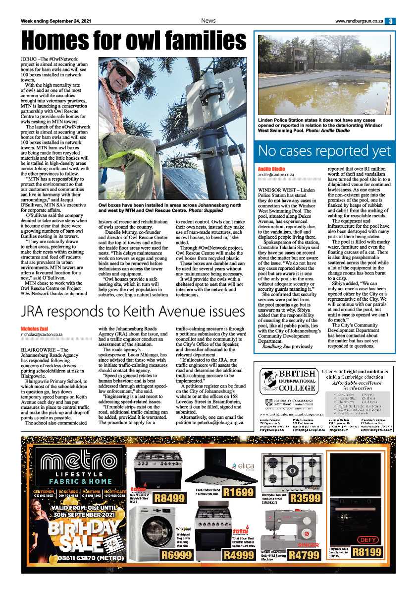 Randburg Sun 24 September 2021 page 3