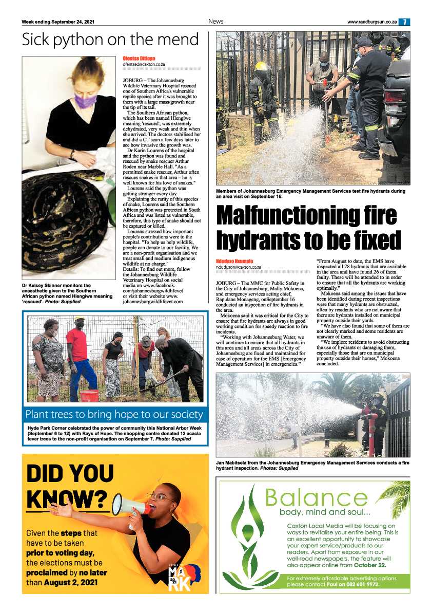 Randburg Sun 24 September 2021 page 7