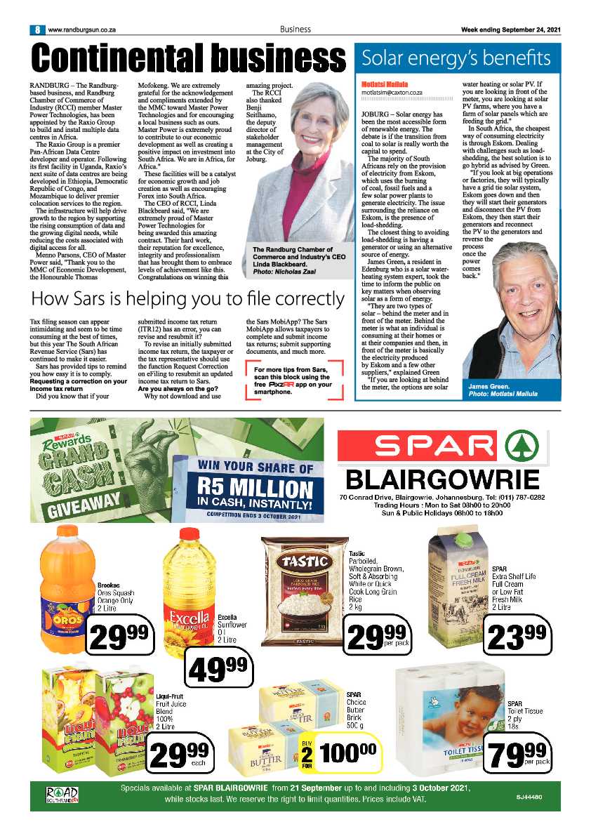 Randburg Sun 24 September 2021 page 8