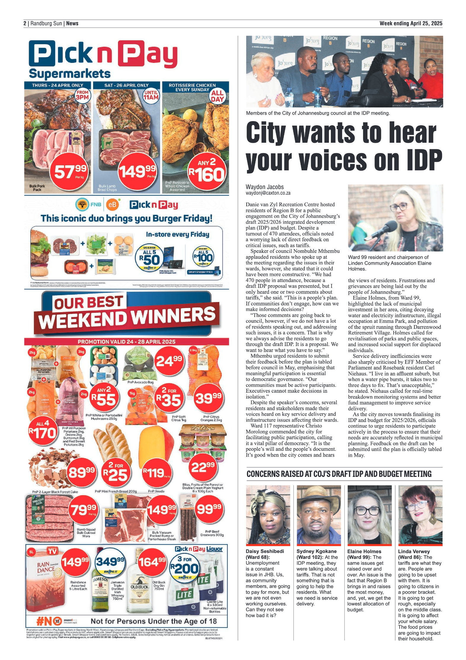 Randburg Sun 25 April 2025 page 2