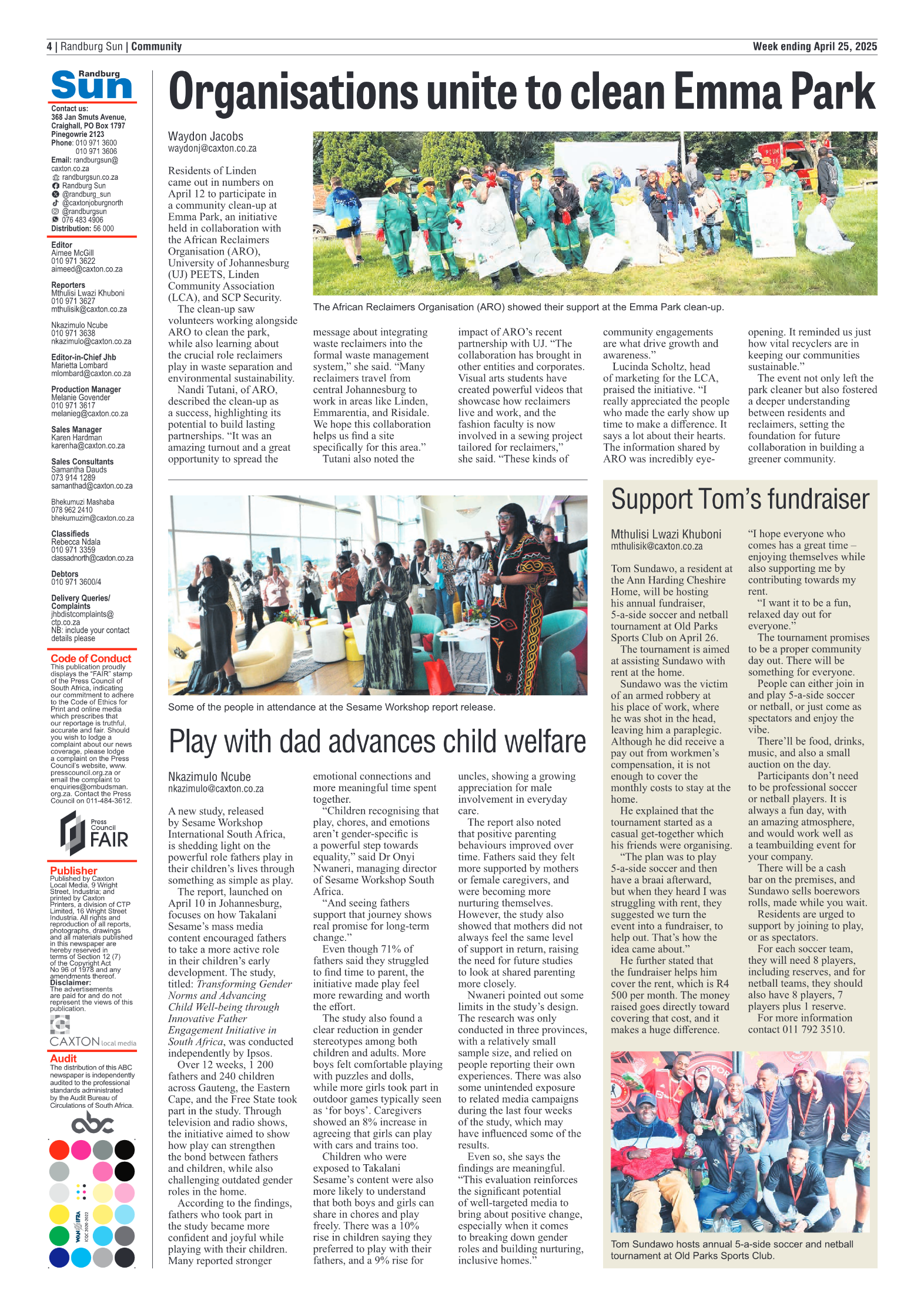 Randburg Sun 25 April 2025 page 4
