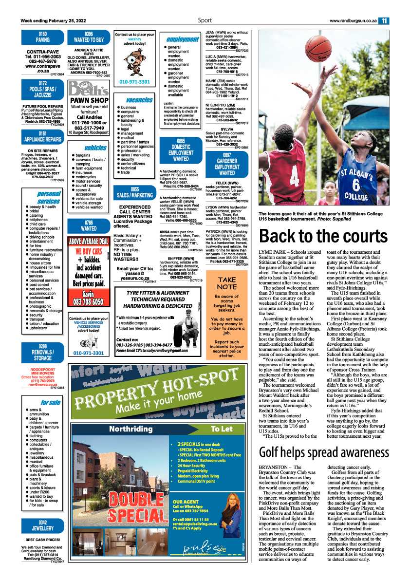 Randburg Sun 25 February 2022 page 11