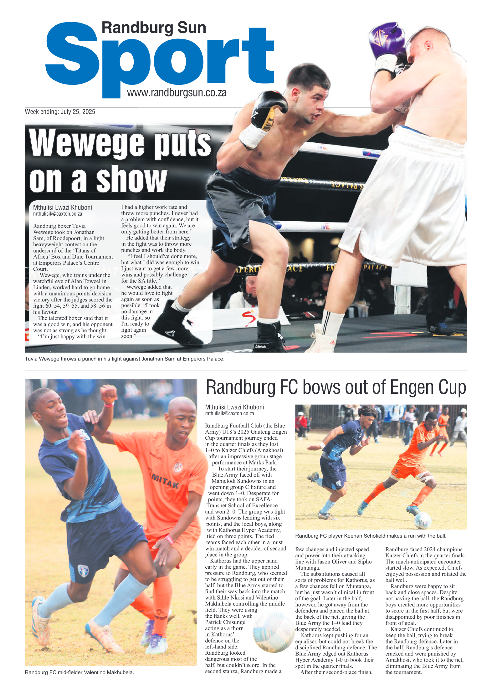 Randburg Sun 25 July 2025 page 12