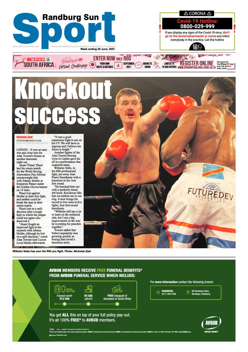 Randburg Sun 25 June 2021 page 16