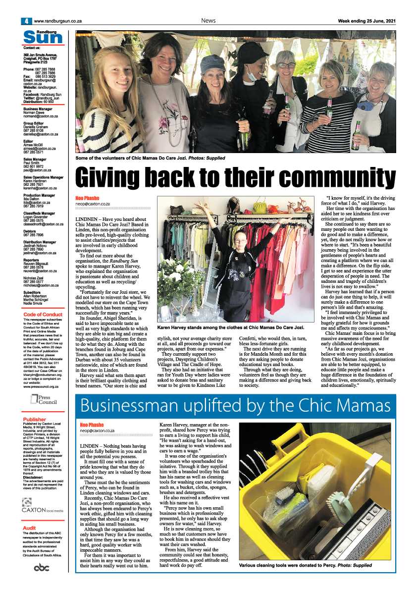 Randburg Sun 25 June 2021 page 4