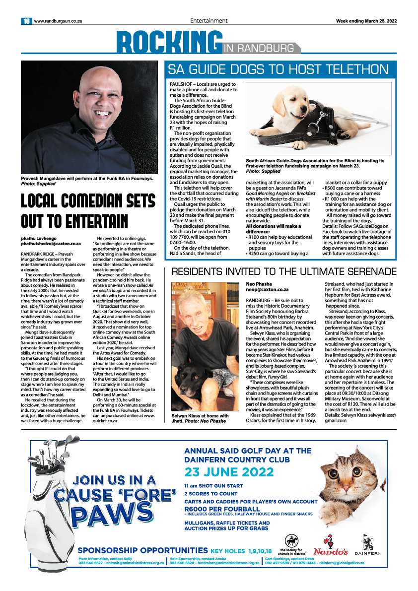 Randburg Sun 25 March 2022 page 16