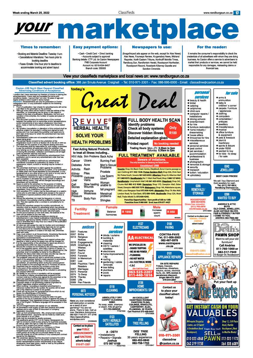 Randburg Sun 25 March 2022 page 17
