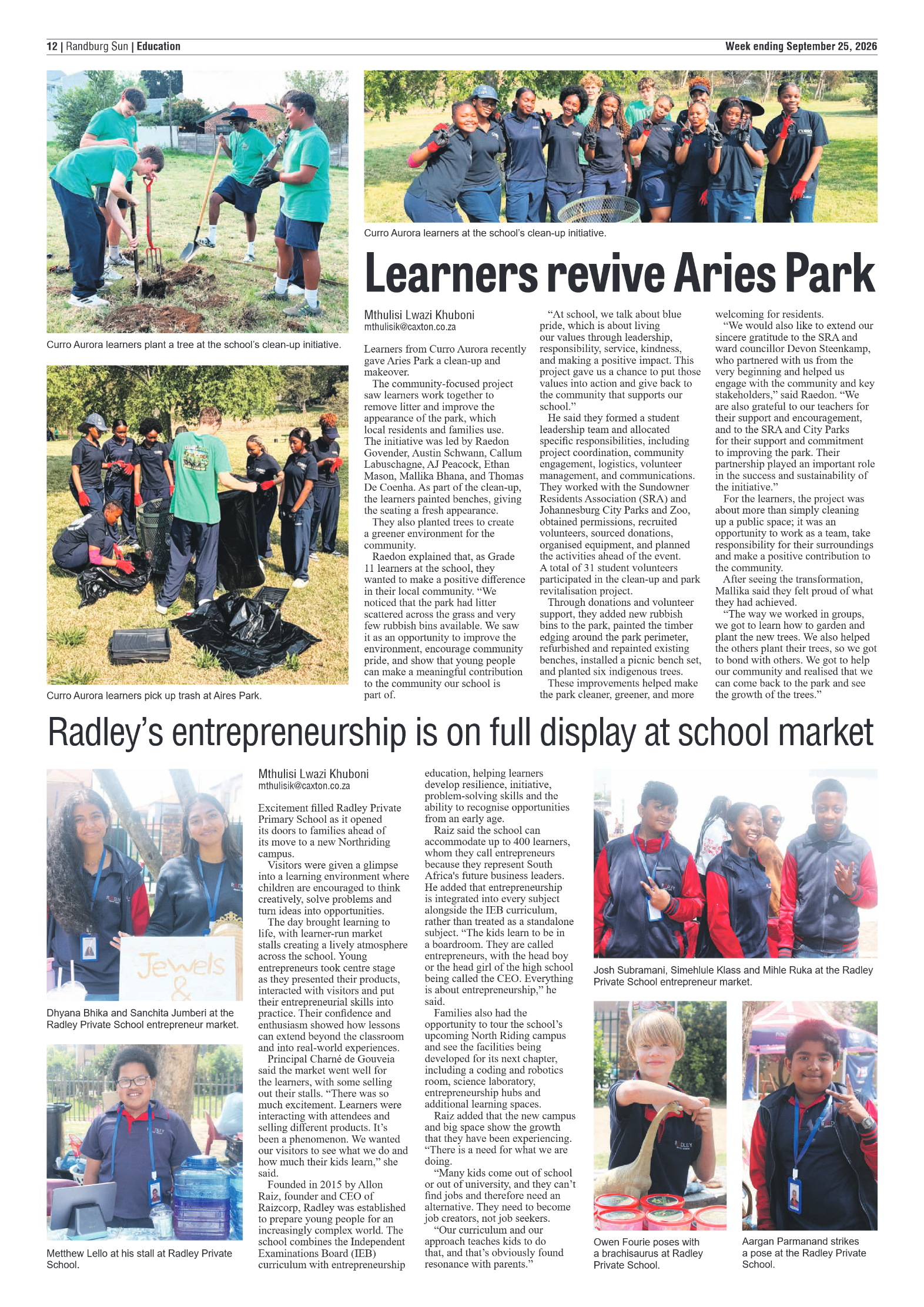 Randburg Sun 25 September 2026 page 12