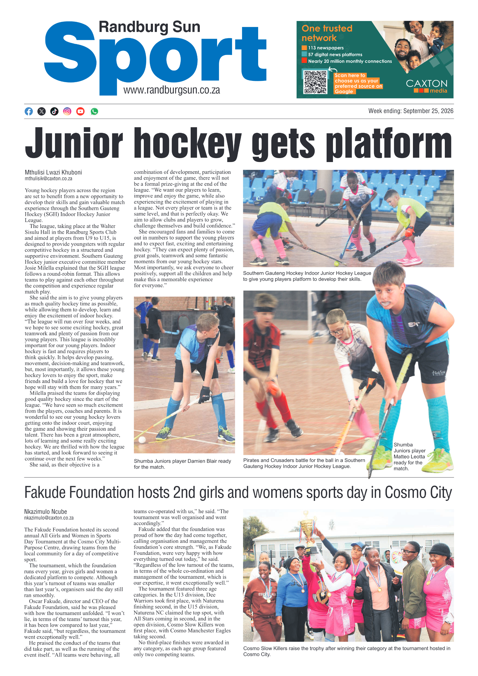 Randburg Sun 25 September 2026 page 16