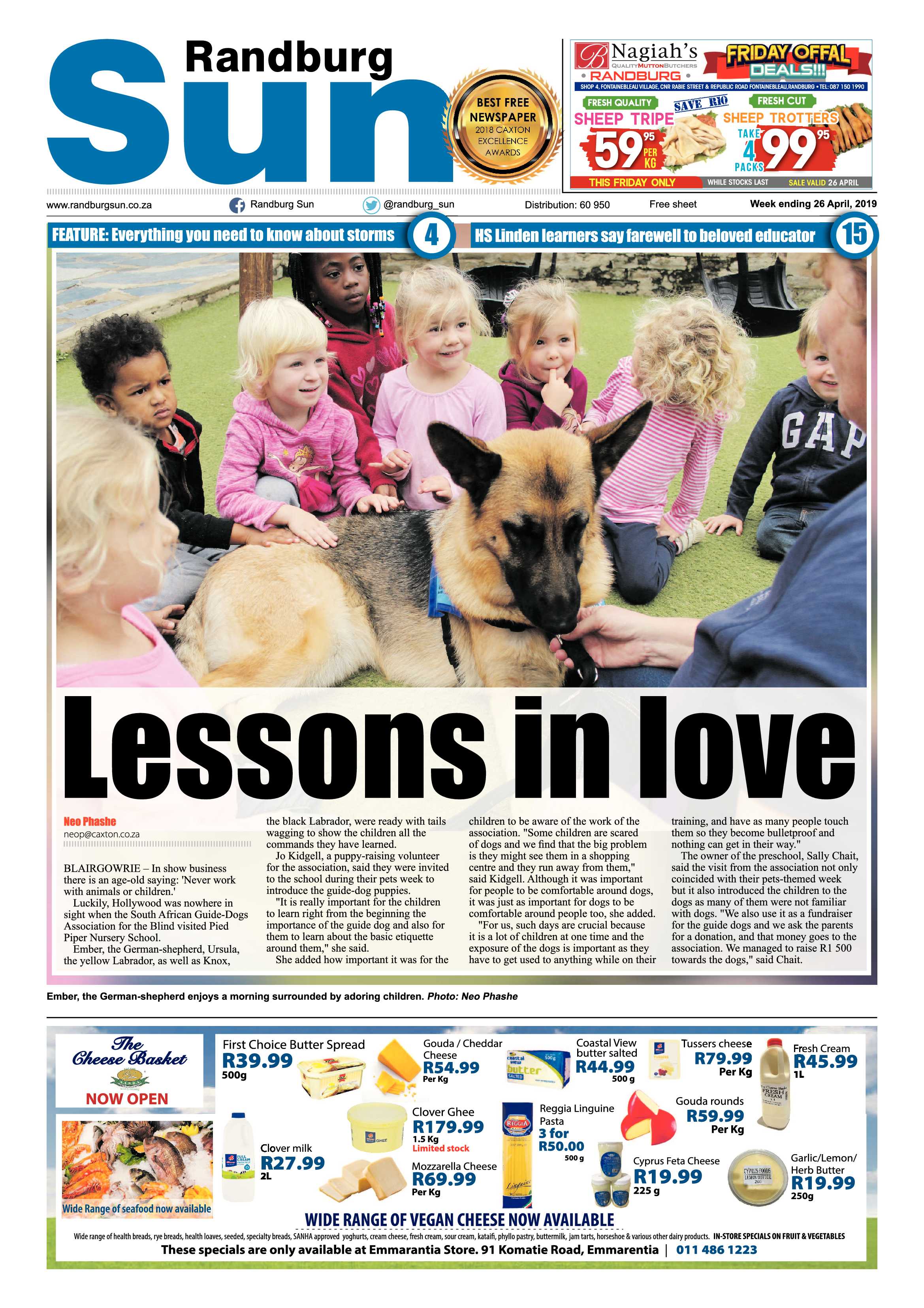 Randburg Sun 26 April, 2019 page 1