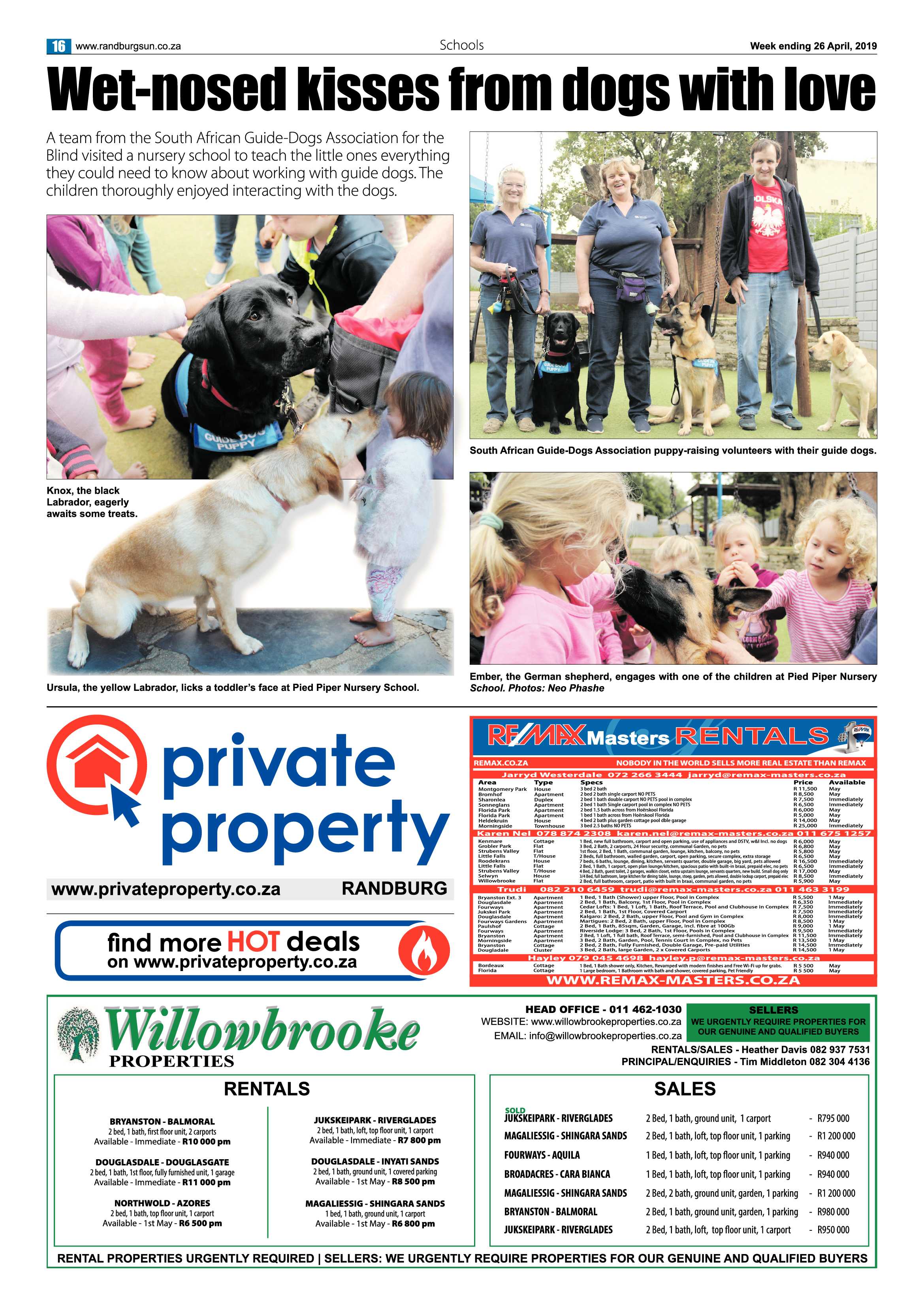 Randburg Sun 26 April, 2019 page 16