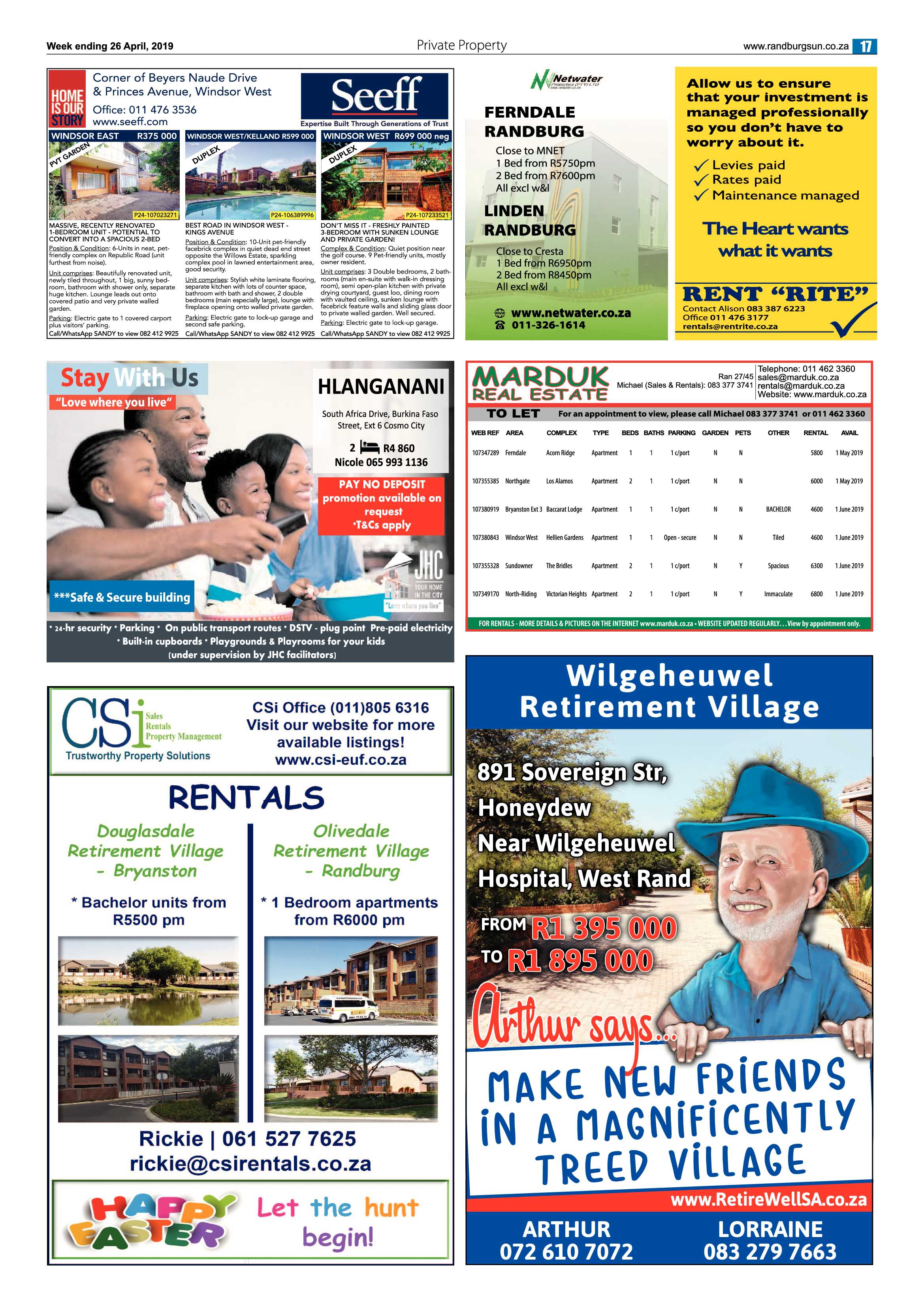 Randburg Sun 26 April, 2019 page 17