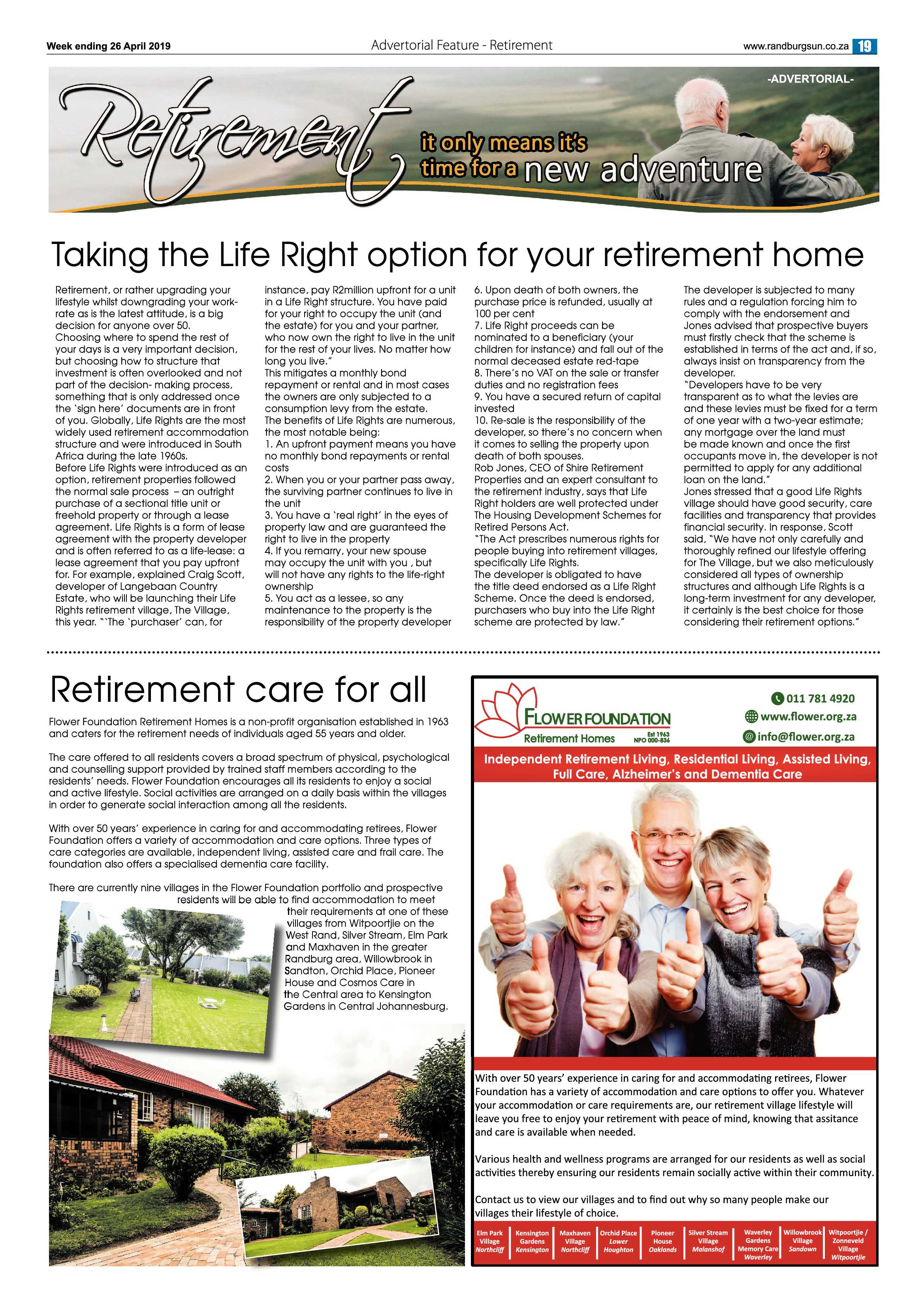 Randburg Sun 26 April, 2019 page 19