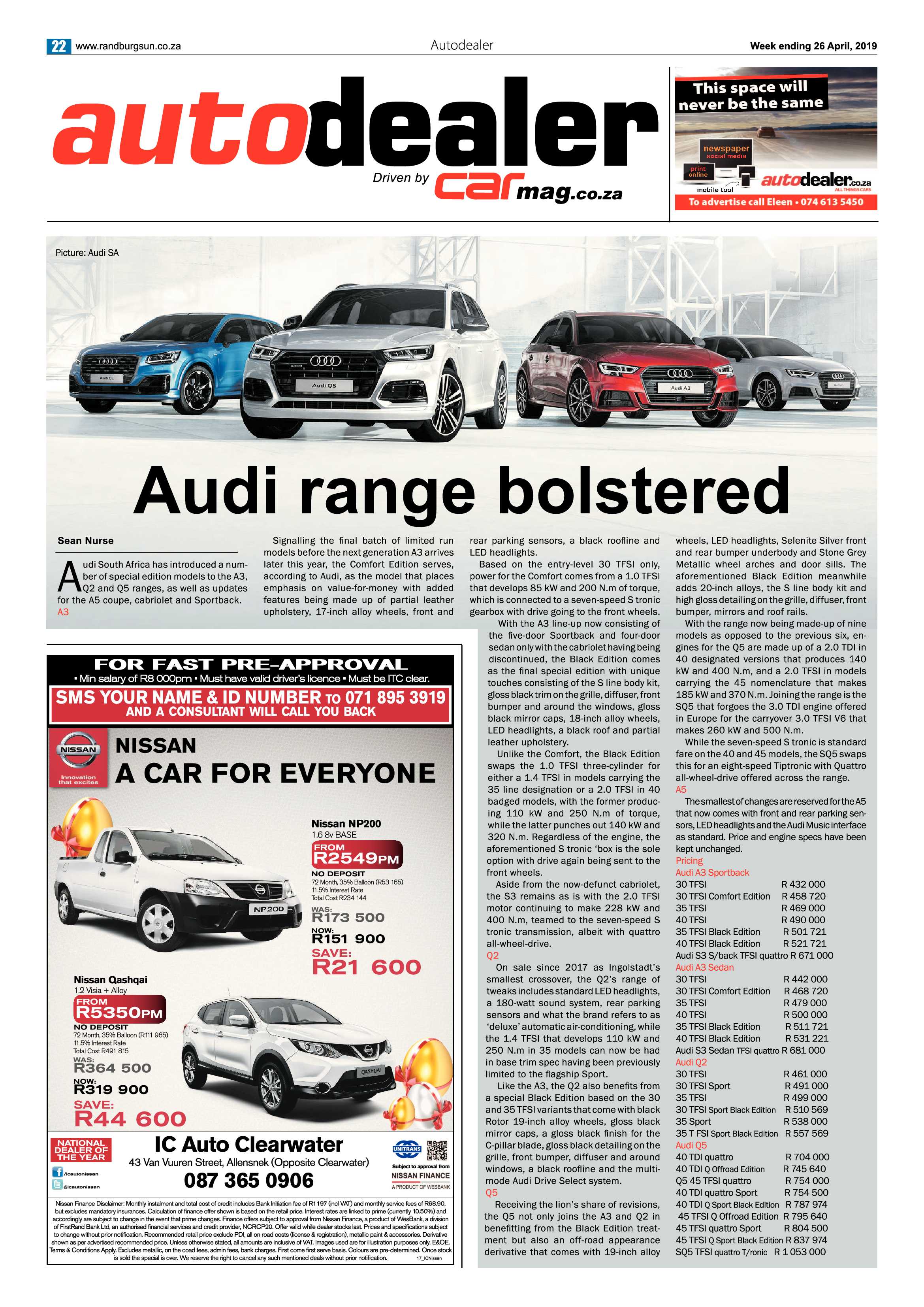 Randburg Sun 26 April, 2019 page 22