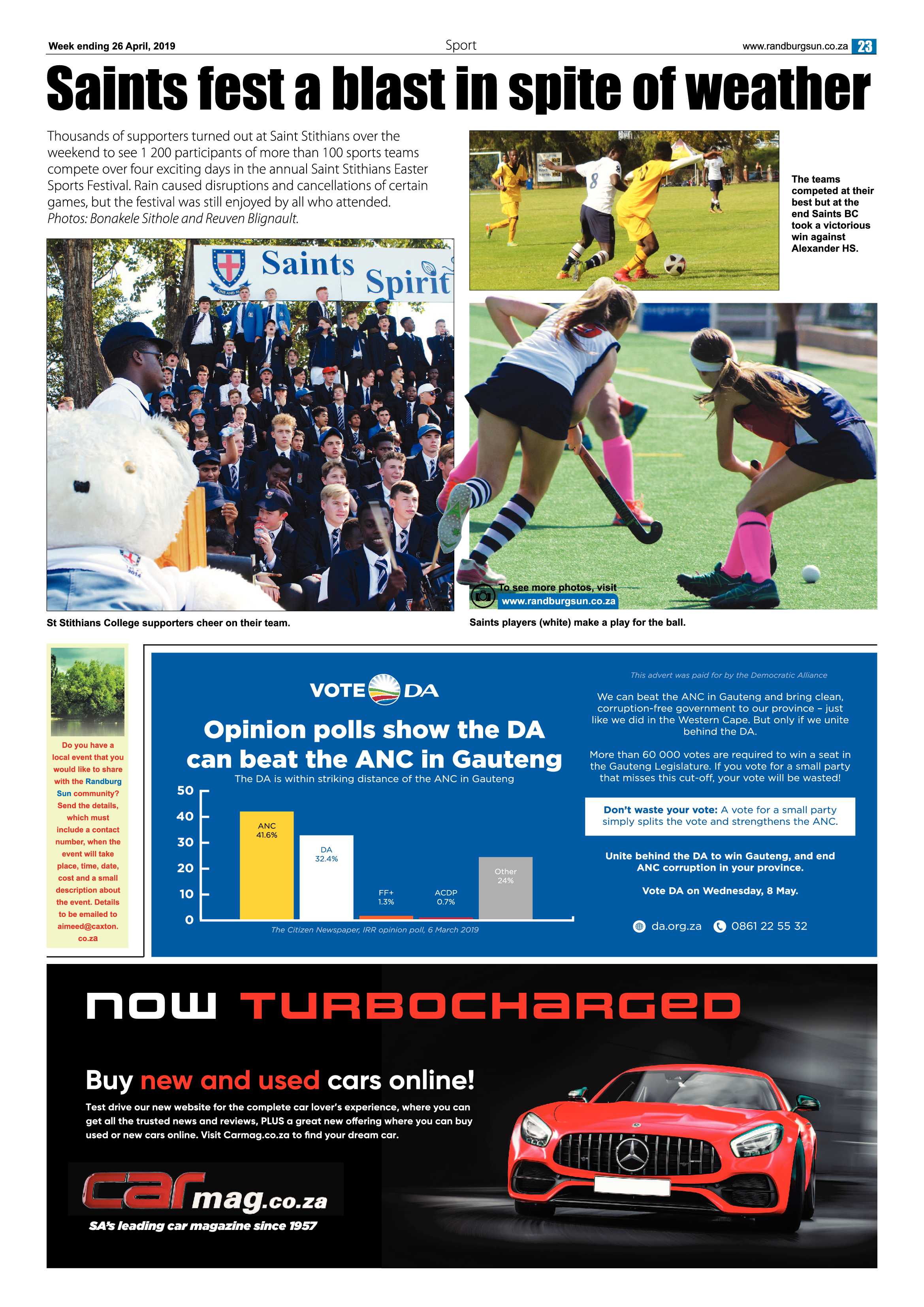 Randburg Sun 26 April, 2019 page 23