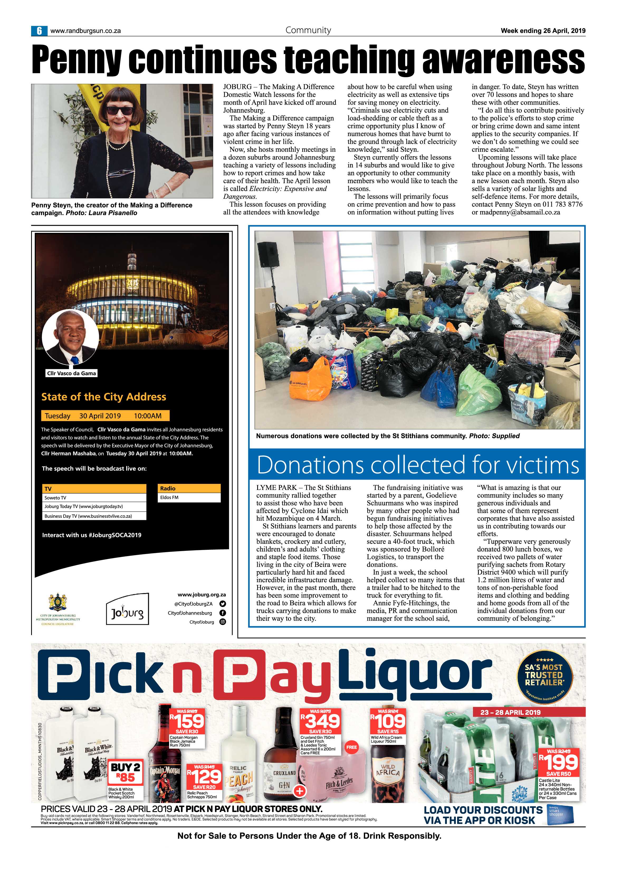 Randburg Sun 26 April, 2019 page 6