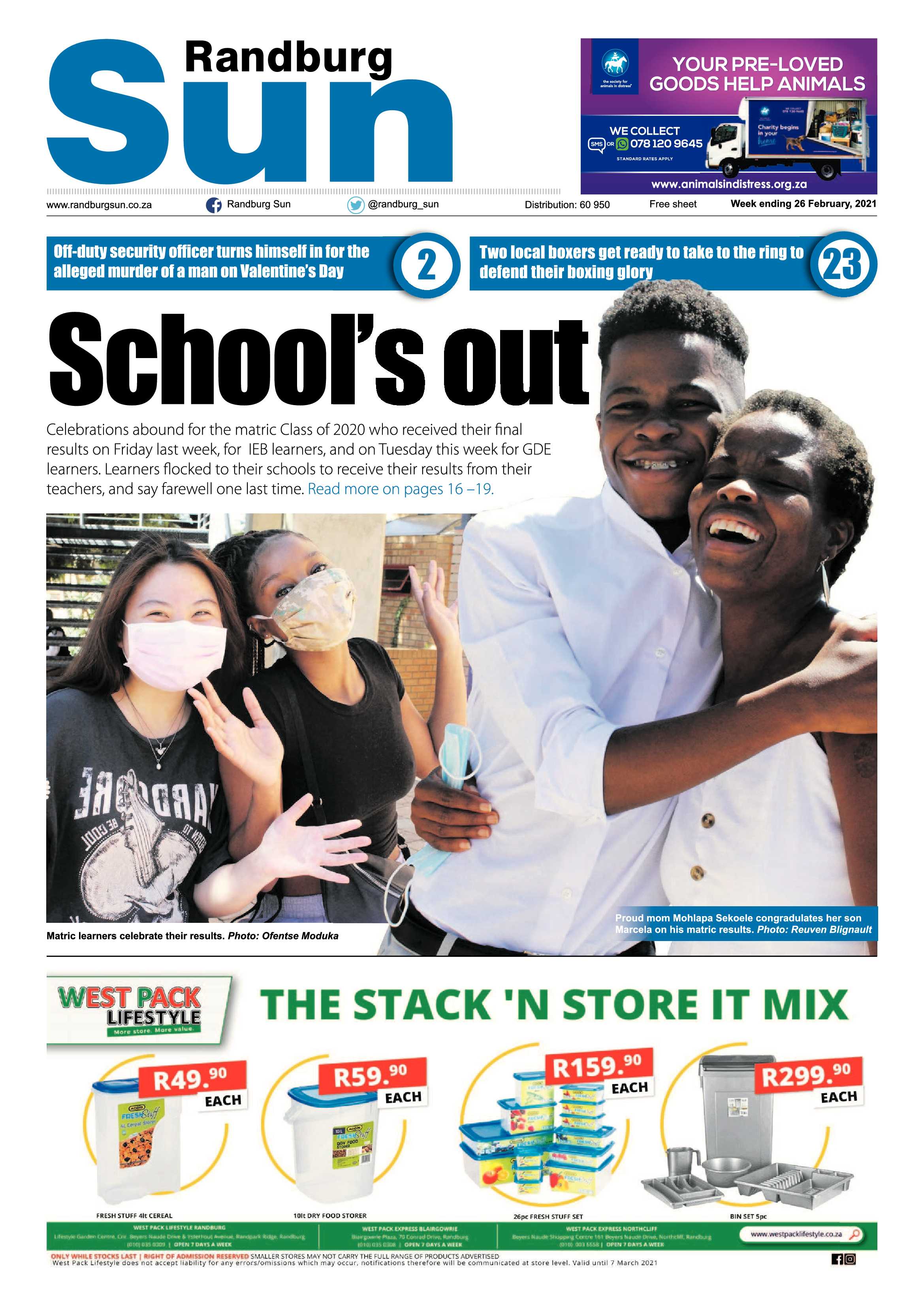 Randburg Sun 26 February 2021 page 1