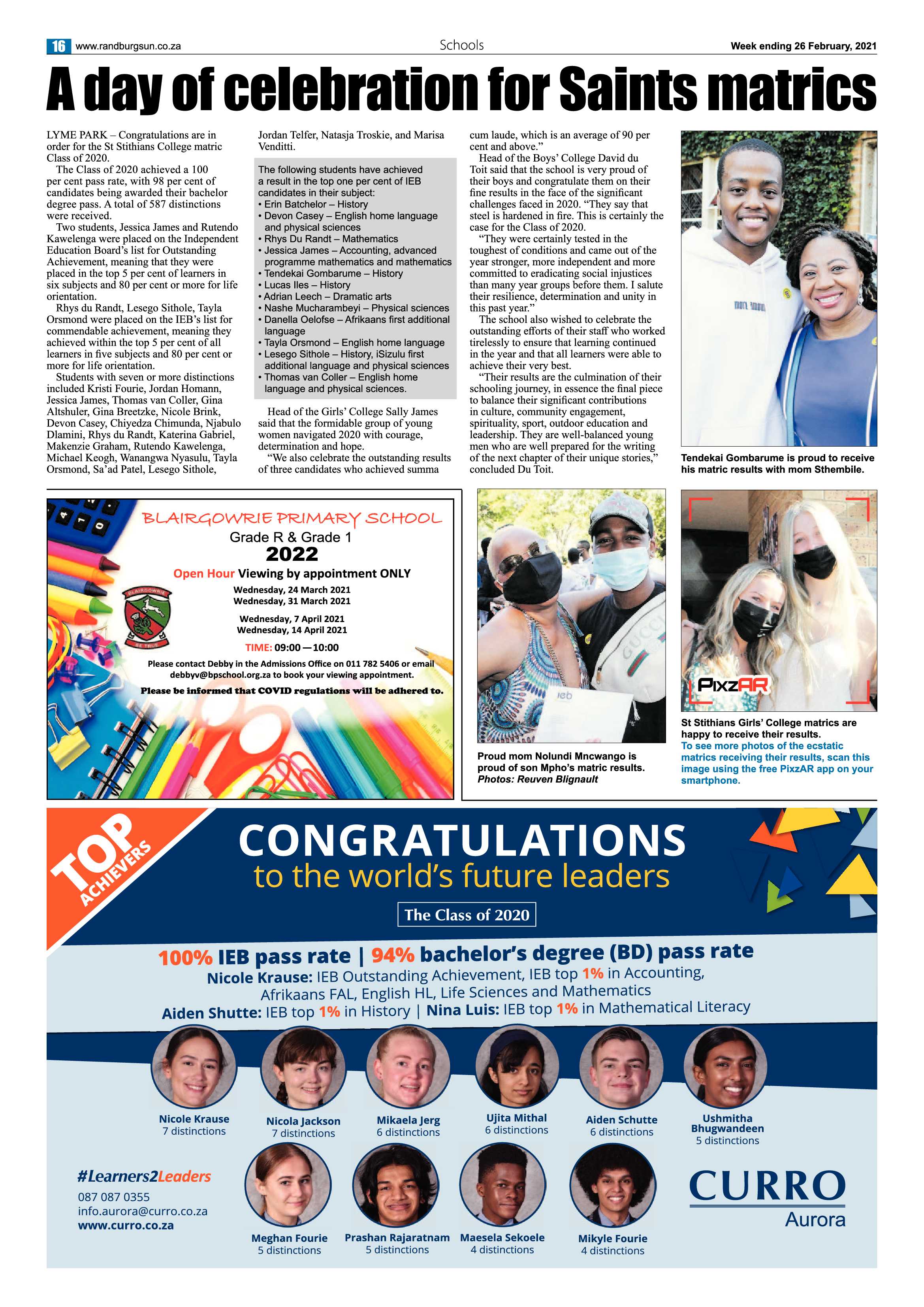 Randburg Sun 26 February 2021 page 16