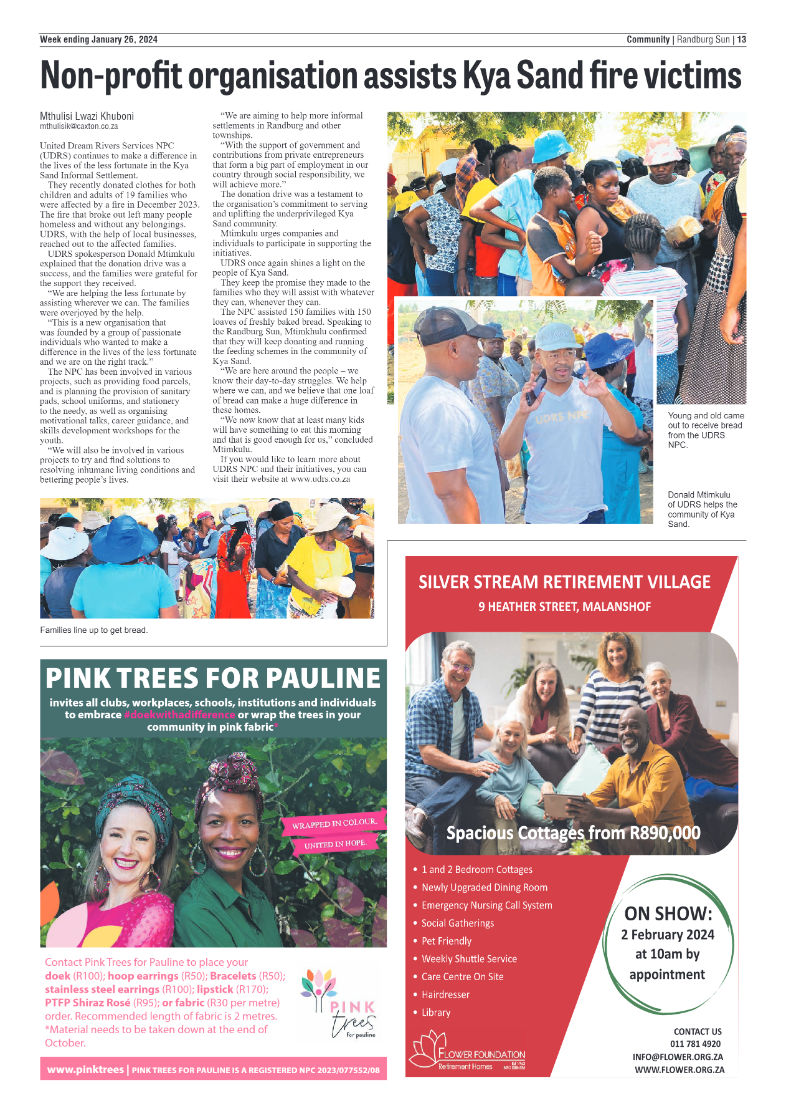 Randburg Sun 26 January 2024 page 13