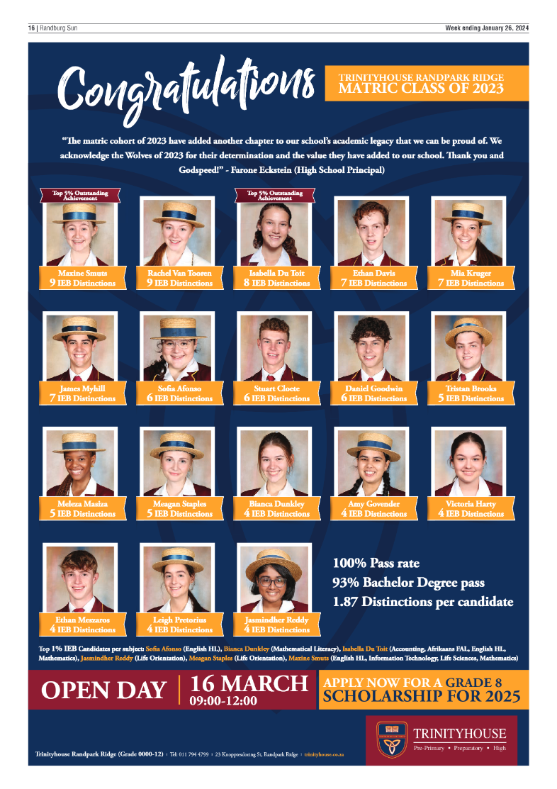 Randburg Sun 26 January 2024 page 16