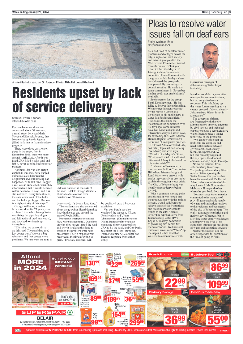 Randburg Sun 26 January 2024 page 3