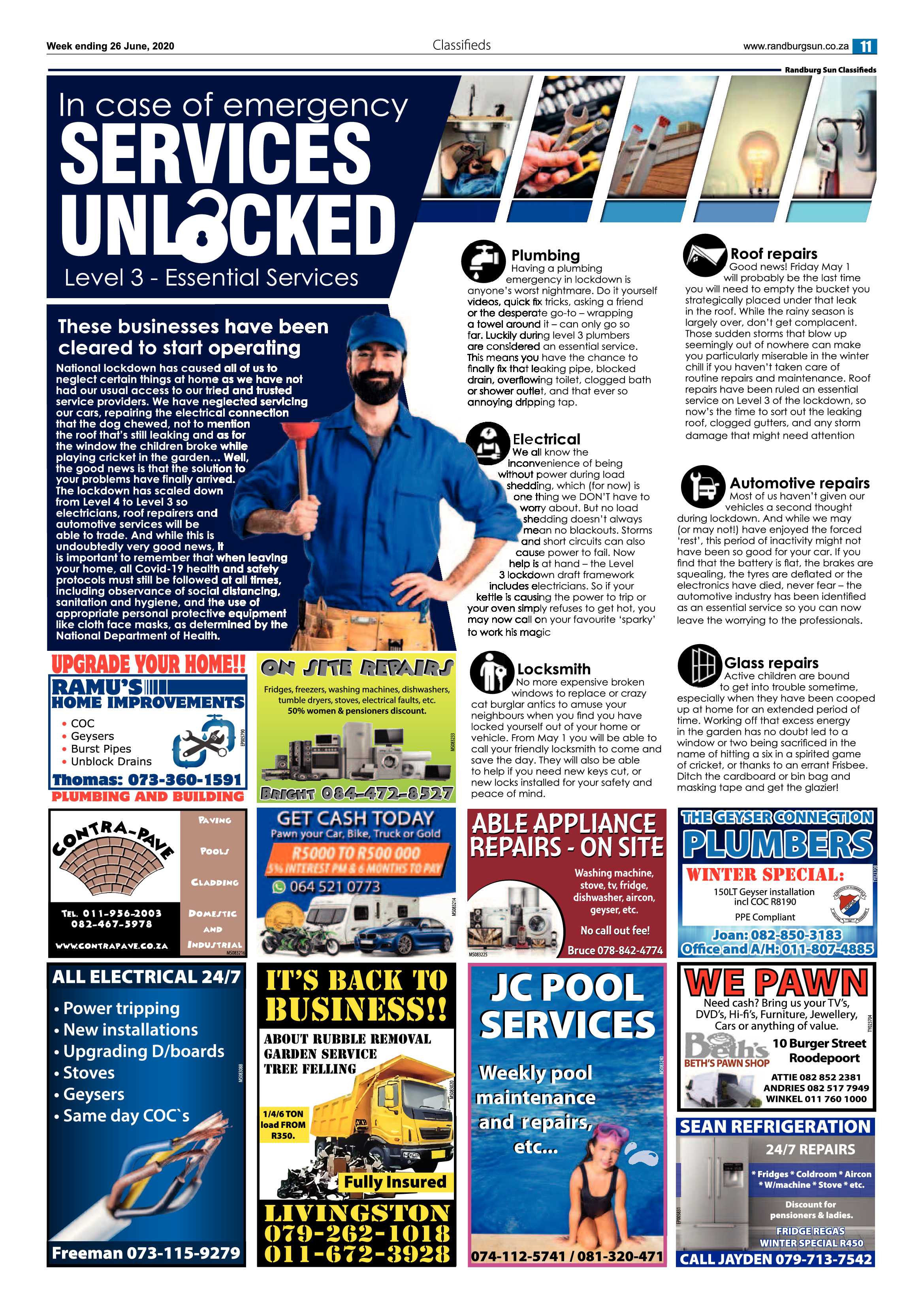 Randburg Sun 26 June 2020 page 11