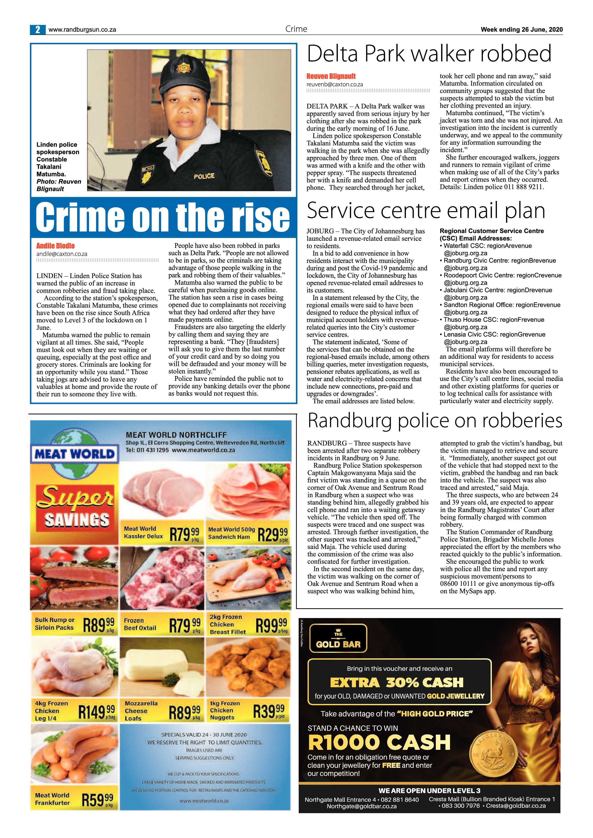 Randburg Sun 26 June 2020 page 2