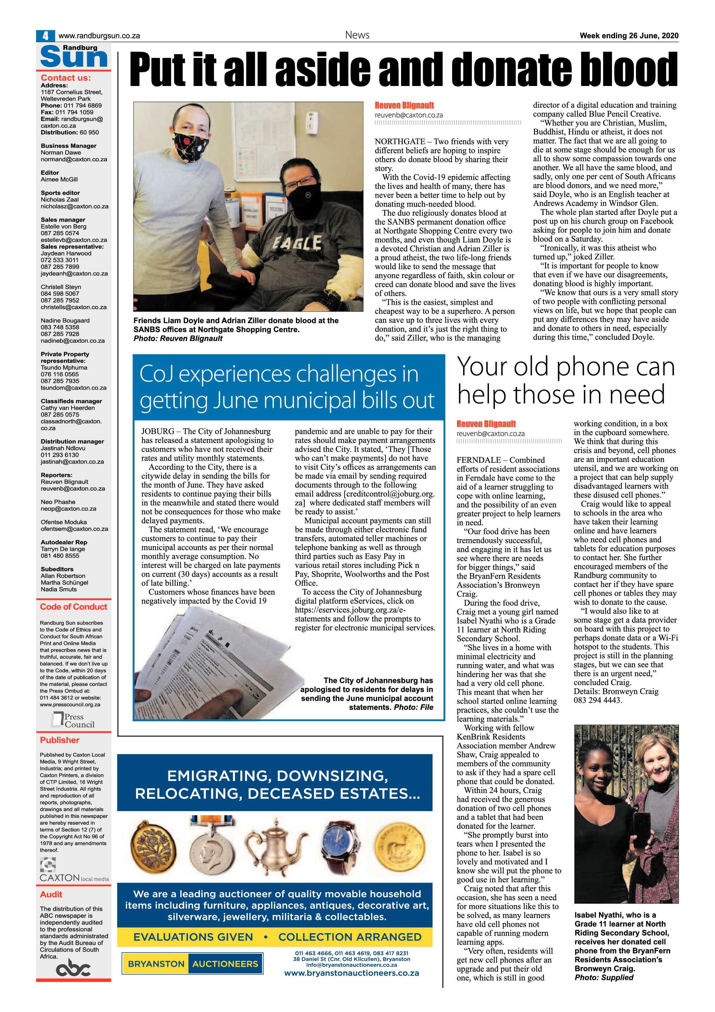Randburg Sun 26 June 2020 page 4