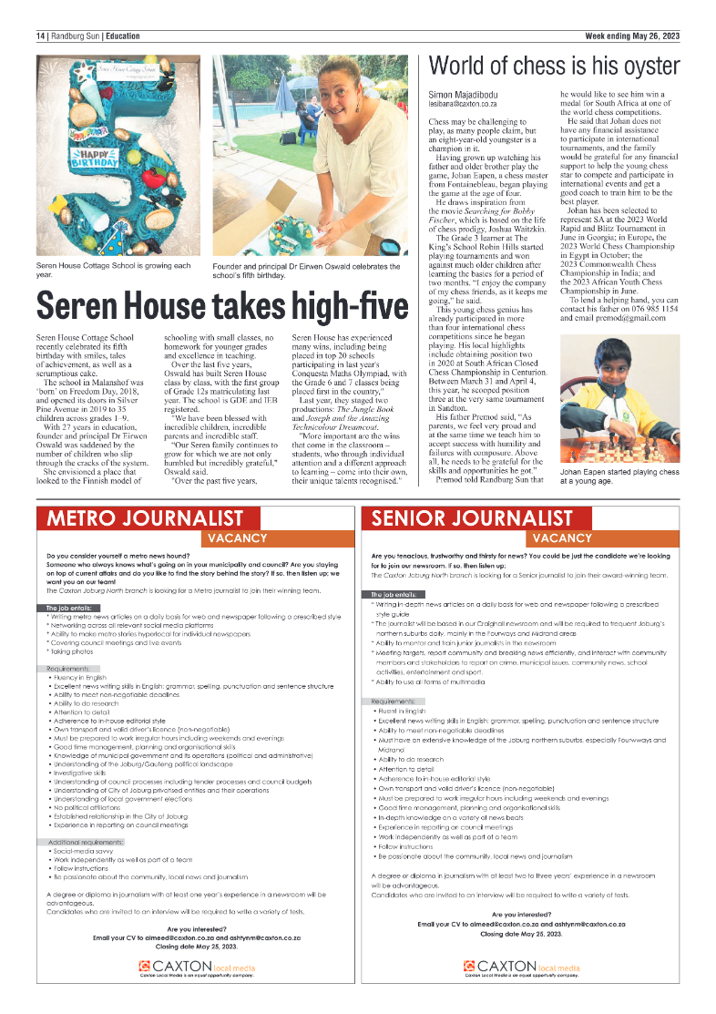 Randburg Sun 26 May 2023 page 14
