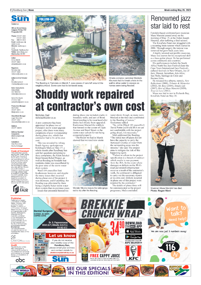 Randburg Sun 26 May 2023 page 2