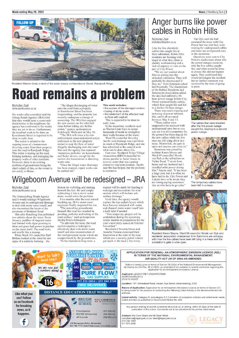 Randburg Sun 26 May 2023 page 3