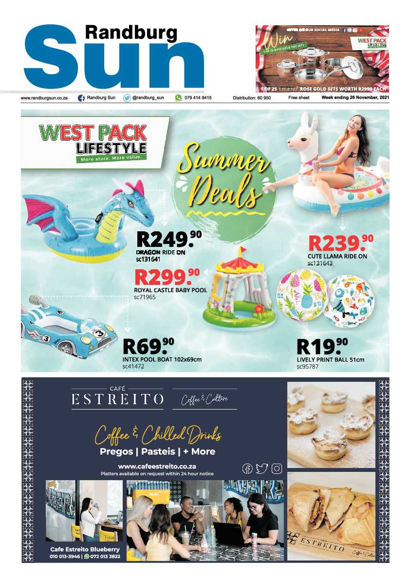 Randburg Sun 26 November 2021 page 1
