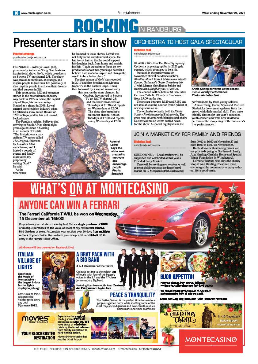 Randburg Sun 26 November 2021 page 18