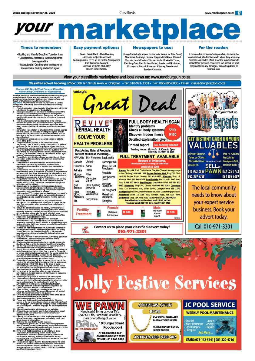 Randburg Sun 26 November 2021 page 19