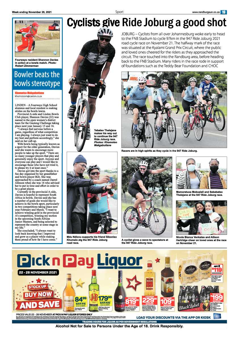 Randburg Sun 26 November 2021 page 21