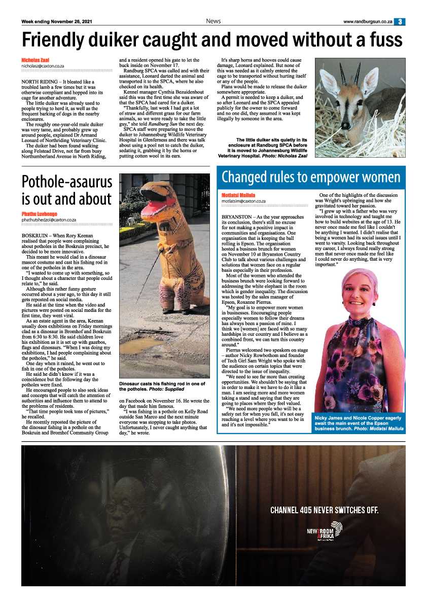 Randburg Sun 26 November 2021 page 5