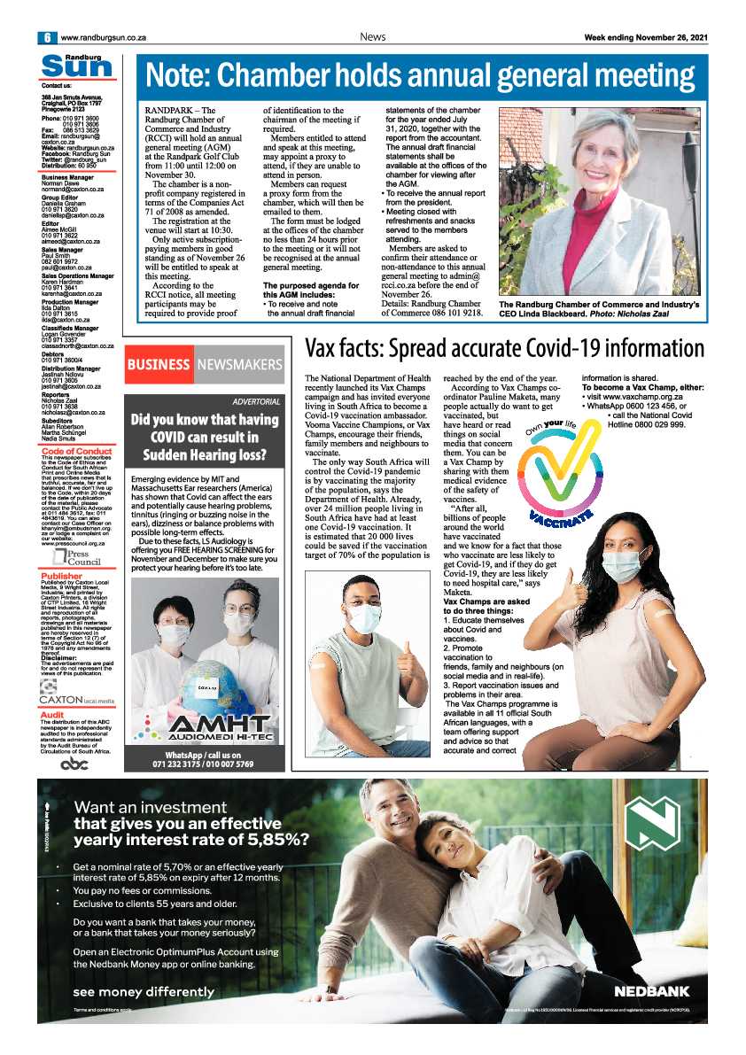 Randburg Sun 26 November 2021 page 8